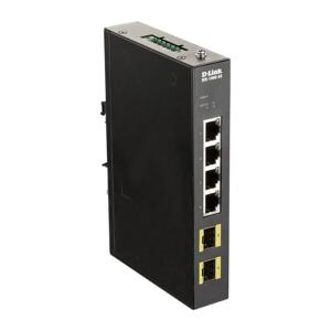 D-Link DIS-100G-6S 4-port Gigabit Industrial Switch 2 x 100/1000M SFP