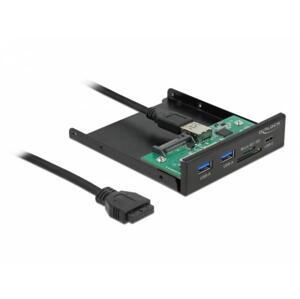 Delock 3.5” USB 3.2 Gen 1 predný panel 1 x USB Type-C™ + 2 x USB Typ-A + SD a slot Micro SD