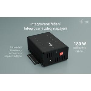 I-tec USB-C/USB-A Metal Charging + Data HUB, 15W per port, 10x USB-C, 180W
