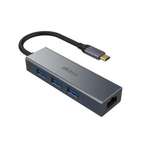 AKASA - USB Type-C 4-in-1 húb s Ethernetom
