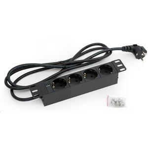 TRITON 10" rozvodný panel 4x230V DIN-2m, čierny