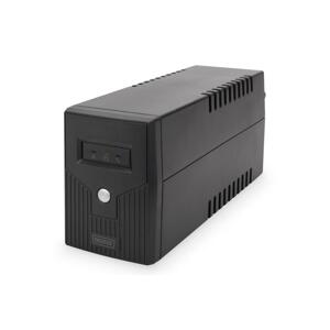 DIGITUS Professional Line-interaktívny UPS, 600VA / 360W 12V / 7Ah x1, 2x CEE 7/7, AVR, RJ-11, LED displej