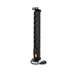 19" napájací panel ACAR S8/3m 8x230V-3m IEC320 C14
