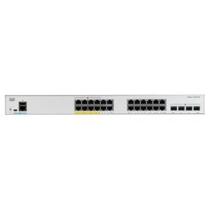 Catalyst C1000-24FP-4G-L, 24x 10/100/1000 Ethernet PoE+ portu a 370W PoE budget, 4x 1G SFP uplinks