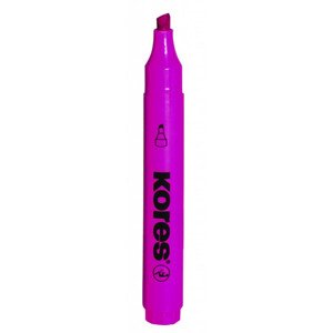 Zvýrazňovač Kores 360 ružový klinový hrot 3-5mm