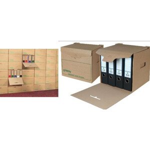 Zberný box 325x295x325mm EMBA TYP I/4 H/H na 4 zoraďovače zelená tlač