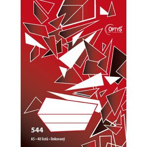 Zošit 544 A5 linka 40 listov bezdrevný OPTYS