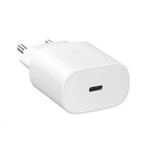 Samsung cestovná nabíjačka EP-TA800XWE, Quickcharge 25W, konektor USB-C, biela