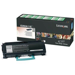 LEXMARK E260A11E_B - originálny toner, čierny, 3500 strán