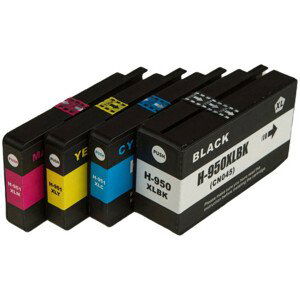 MultiPack HP C2P43AE - kompatibilná cartridge HP 950-XL, 951-XL, čierna + farebná, 53ml/3x27ml