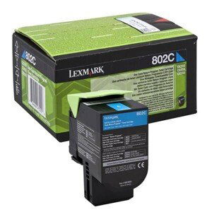 LEXMARK 80C20C0 - originálny toner, azúrový, 1000 strán