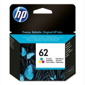 HP C2P06AE - originálna cartridge HP 62, farebná, 165 strán