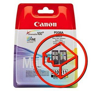 CANON PG-510 - originálna cartridge, čierna + farebná, 9ml