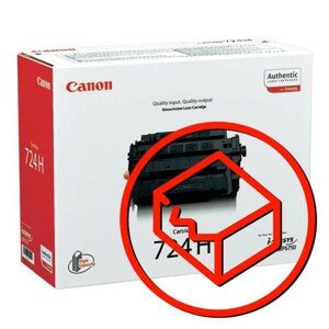 CANON CRG724H BK - originálny toner, čierny, 12500 strán