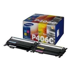 SAMSUNG CLT-P406C - originálny toner, čierny + farebný, 1500/3x1000