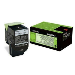 LEXMARK 80C2HKE - originálny toner, čierny, 4000 strán