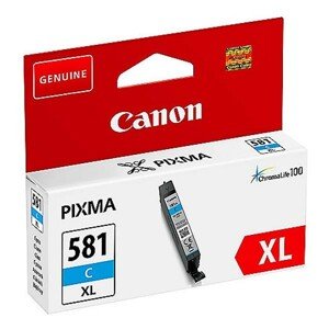 CANON CLI-581-C XL C - originálna cartridge, azúrová, 8,3ml