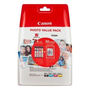 CANON CLI-581-XL - originálna cartridge, čierna + farebná, 4x8,3ml