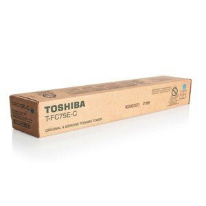 TOSHIBA T-FC75E-C - originálny toner, azúrový, 35400 strán