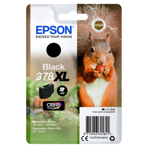 EPSON T3791 (C13T37914010) - originálna cartridge, čierna, 11,2ml