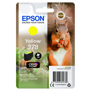 EPSON T3784 (C13T37844010) - originálna cartridge, žltá, 4,1ml