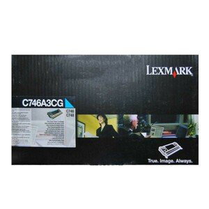 LEXMARK C746A3CG - originálny toner, azúrový, 7000 strán