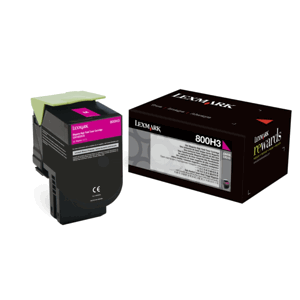 LEXMARK 80C0H30 - originálny toner, purpurový, 3000 strán