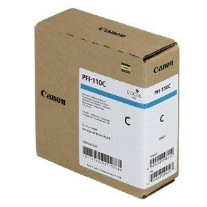 CANON PFI-110 C - originálna cartridge, azúrová, 160ml