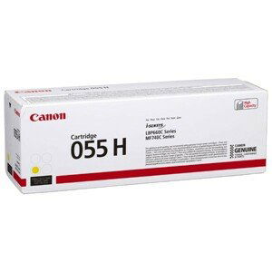 CANON 055H Y - originálny toner, žltý, 5900 strán