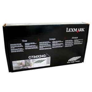 LEXMARK C734X24G - originálna optická jednotka, čierna + farebná, 4x20000