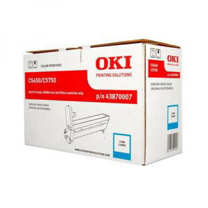 OKI 43870007 - originálna optická jednotka, azúrová, 20000 strán