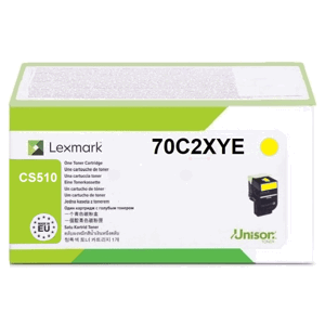 LEXMARK 70C2XYE - originálny toner, žltý, 4000 strán