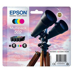 EPSON C13T02V64020 - originálna cartridge, čierna + farebná, 1x4,6ml/3x3,3ml