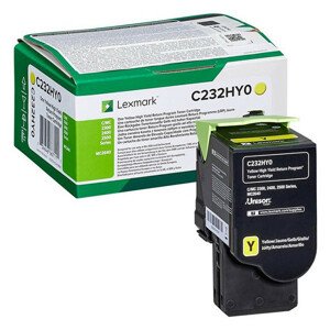 LEXMARK C232HY0 - originálny toner, žltý, 2300 strán