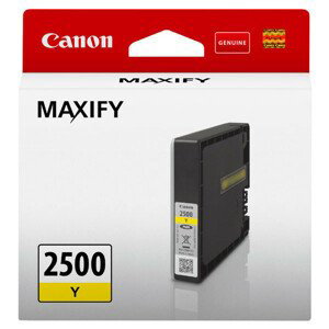 CANON PGI-2500 Y - originálna cartridge, žltá, 9,6ml