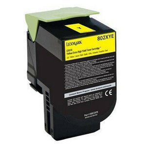 LEXMARK 80C20YE - originálny toner, žltý, 1000 strán