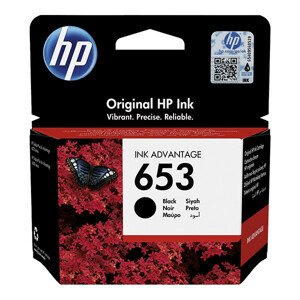 HP 3YM75AE - originálna cartridge HP 653, čierna, 6ml