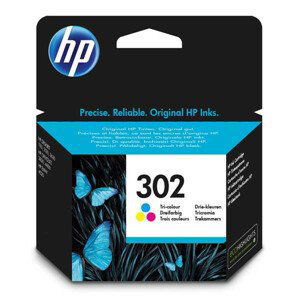 HP F6U65AE - originálna cartridge HP 302, farebná, 4ml