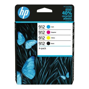 MultiPack HP 6ZC74AE - originálna cartridge HP 912, čierna + farebná, 1x8ml/3x2ml multipack