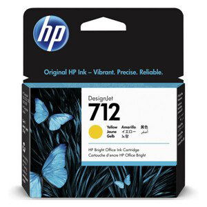 HP 3ED69A - originálna cartridge HP 712, žltá, 29ml