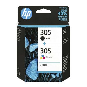 HP 6ZD17AE - originálna cartridge HP 305, čierna + farebná, 2x2ml