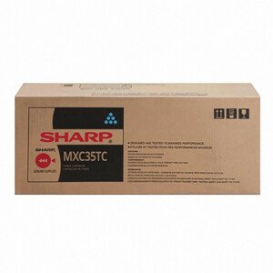 SHARP MX-C35TC - originálny toner, azúrový, 6000 strán