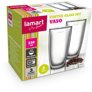 LT9010 SET 2KS COFFEE 230ML VASO LAMART