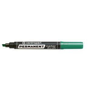 Popisovač Centropen 8516 permanent zelený klinový hrot 2-5mm