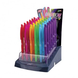 Guľôčkové pero Easy Rainbow 1mm modré telo mix