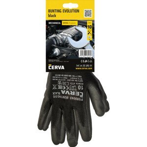 BUNTING EVO BLACK rukavice blister - 9