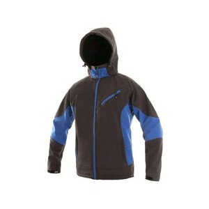 Pánska softshell bunda CXS SACRAMENTO, šedo-modrá, veľ. 3XL