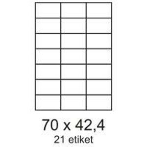 Etikety 70x42, 3mm 21 etikiet na archu 100 listov Label