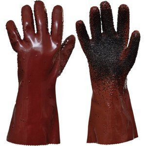 UNIVERSAL ROUGHENED rukavice 35cm červ10