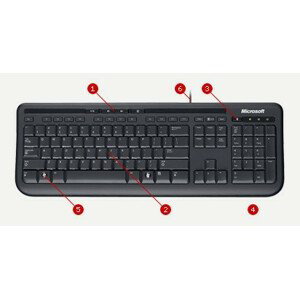 Microsoft Wired Keyboard 600 USB SK/SK